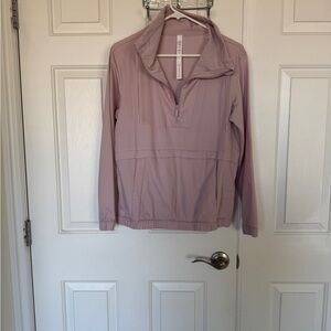 lululemon athletica Light Pink Quarter-Zip Hoodie